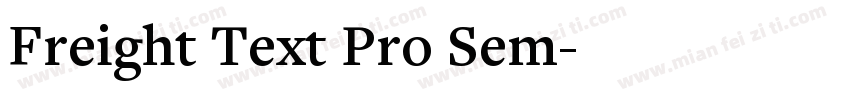 Freight Text Pro Sem字体转换